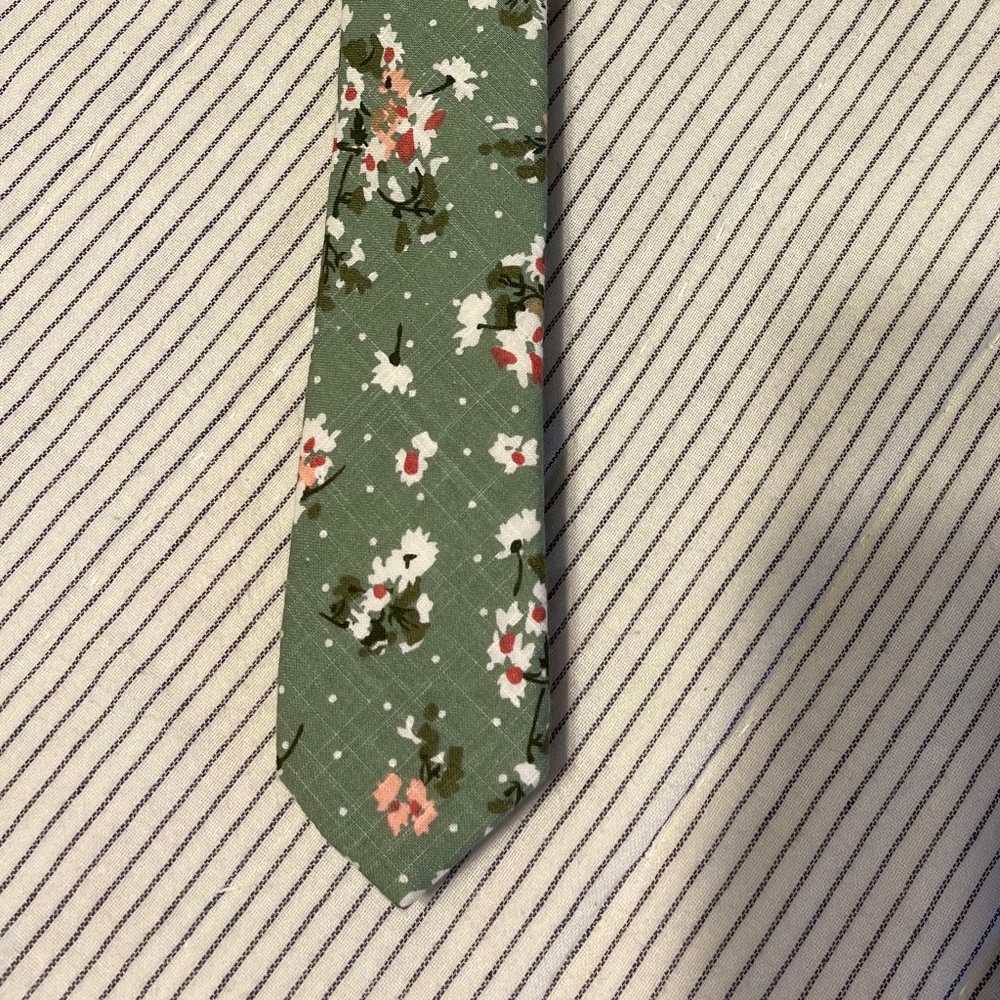 Cotton linen tie